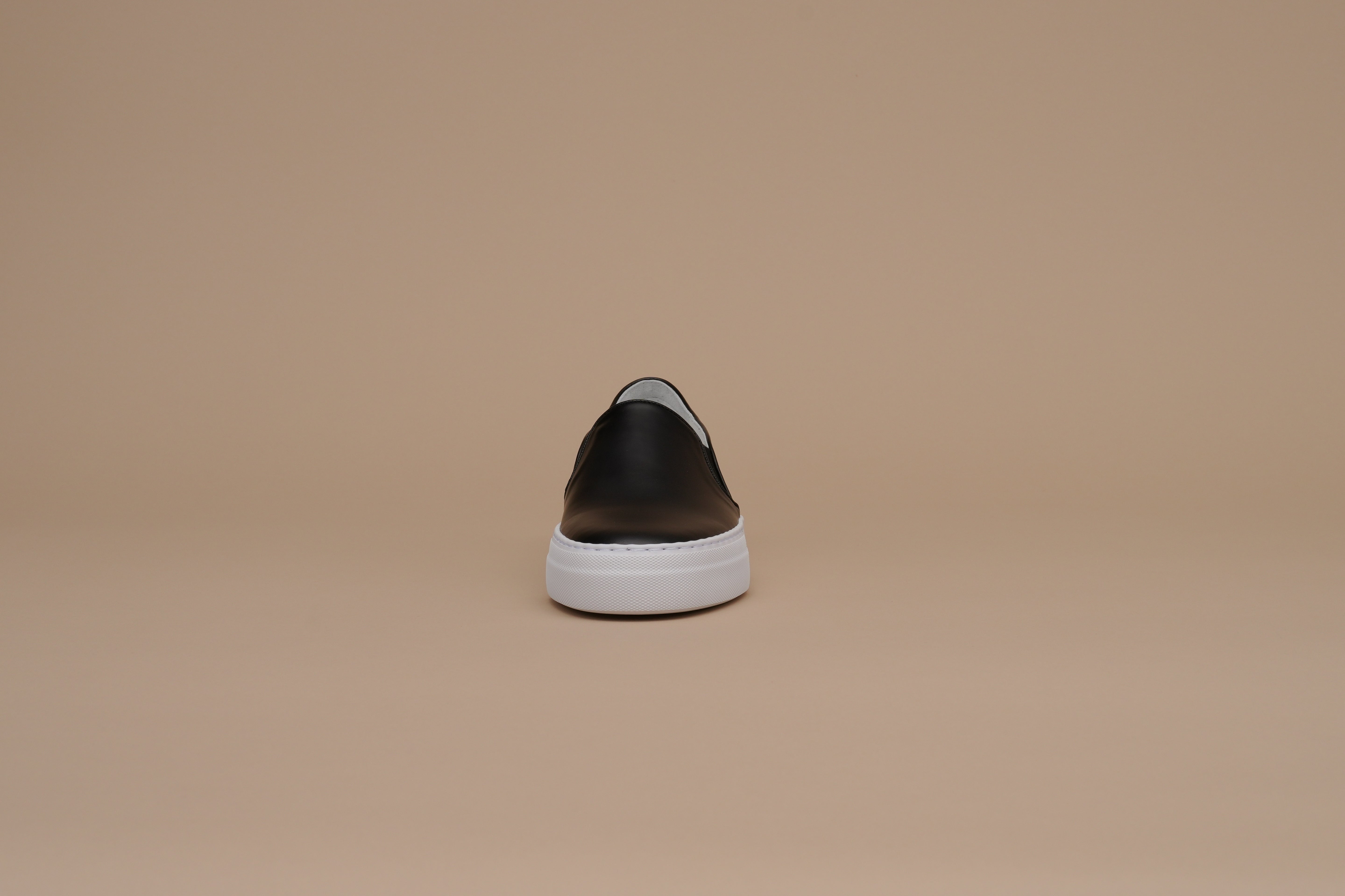 Leather slipp on Women BR8002EVA Black/White