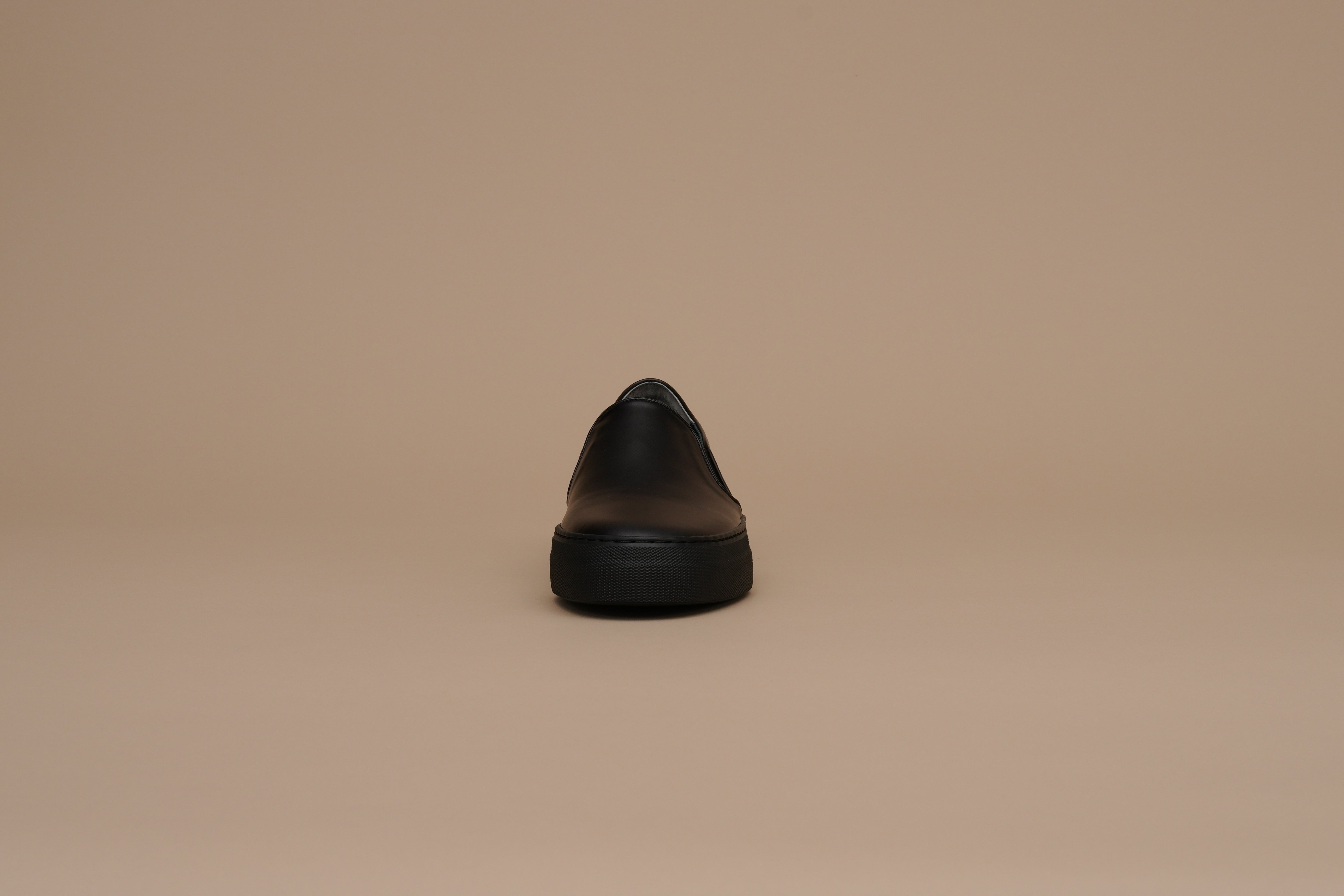 Leather slipp on Women BR8002EVA Allblack