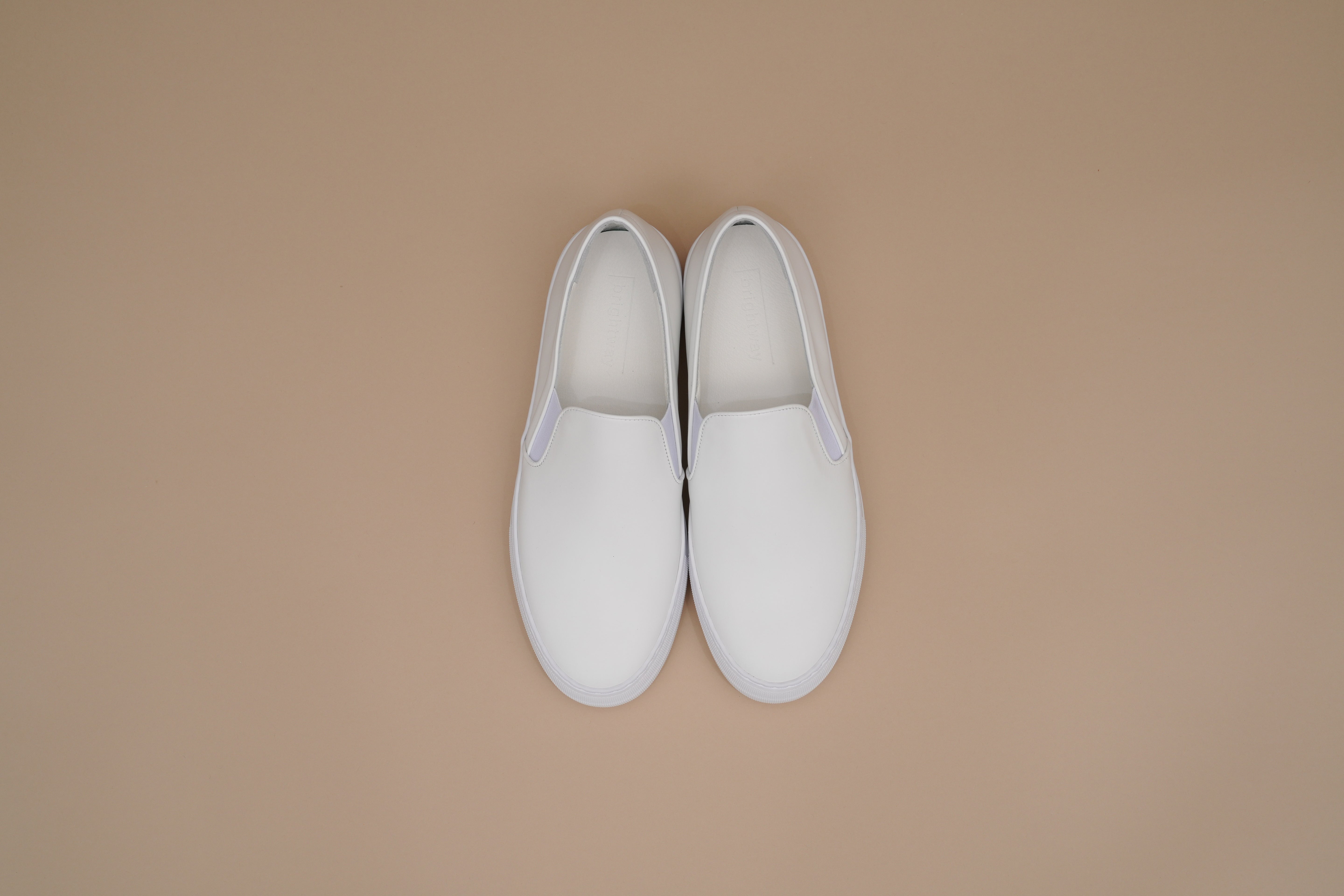 Leather slipp-on Men BR8001EVA White