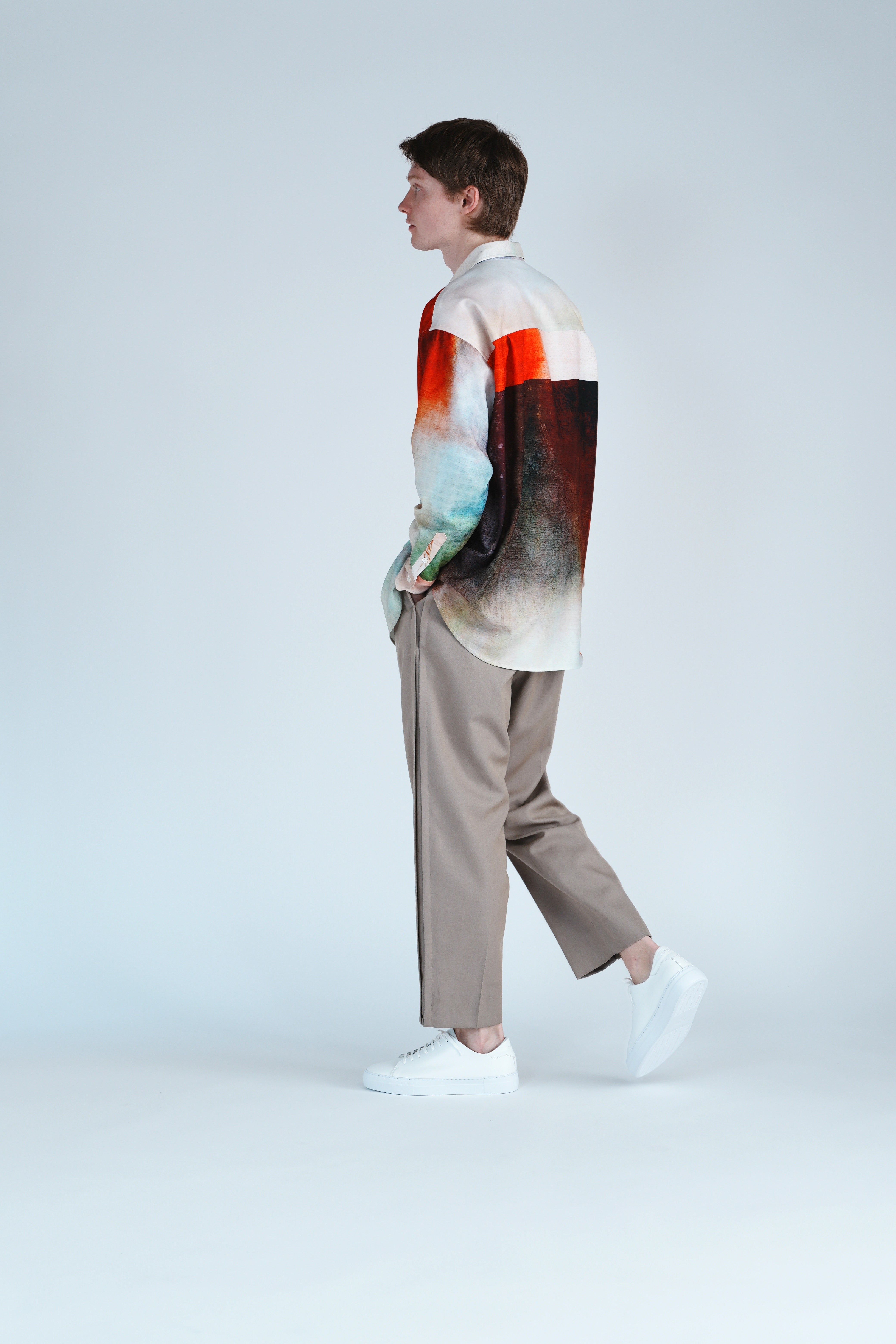 Leather sneakers Men BR7001EVA White