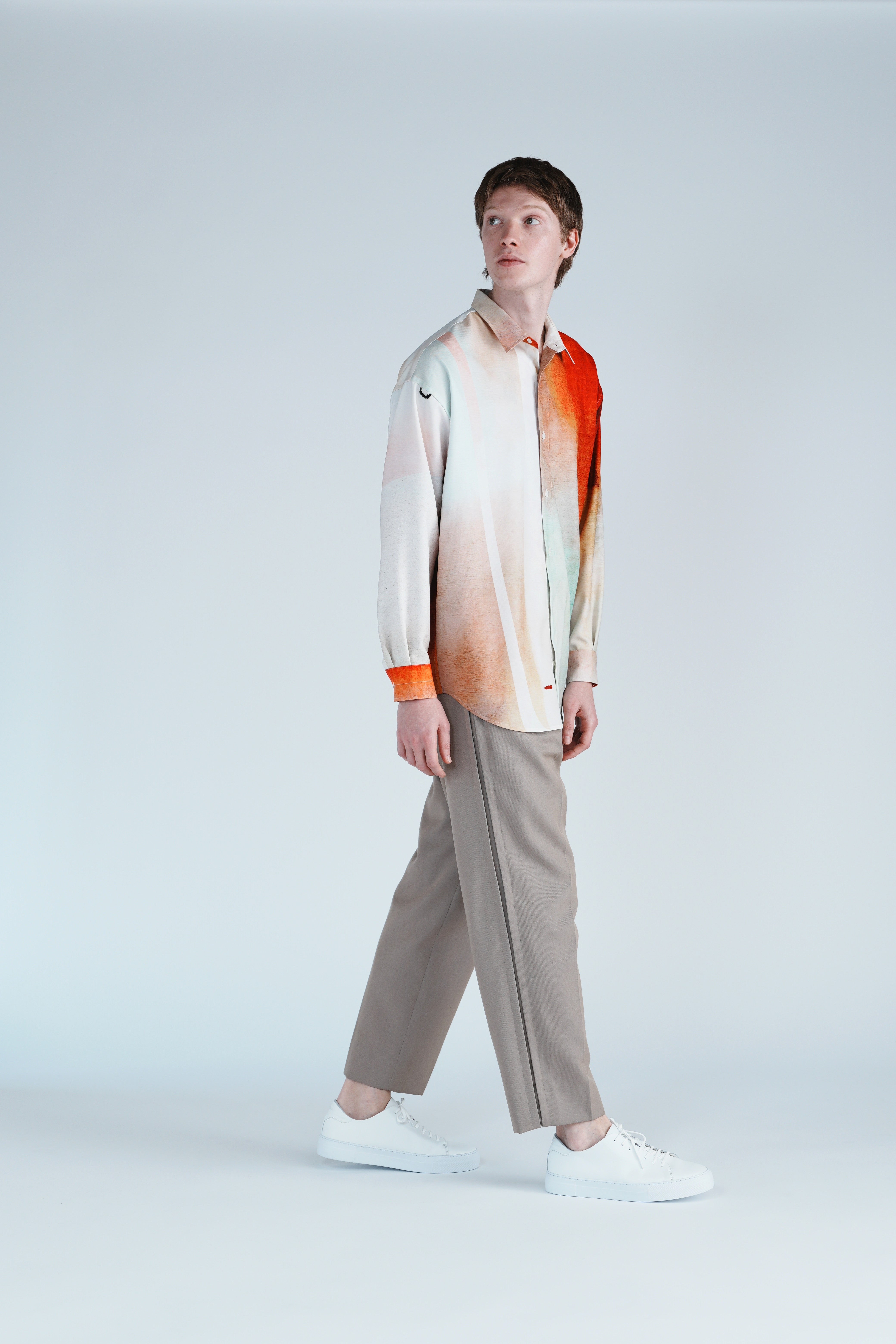 Leather sneakers Men BR7001EVA White