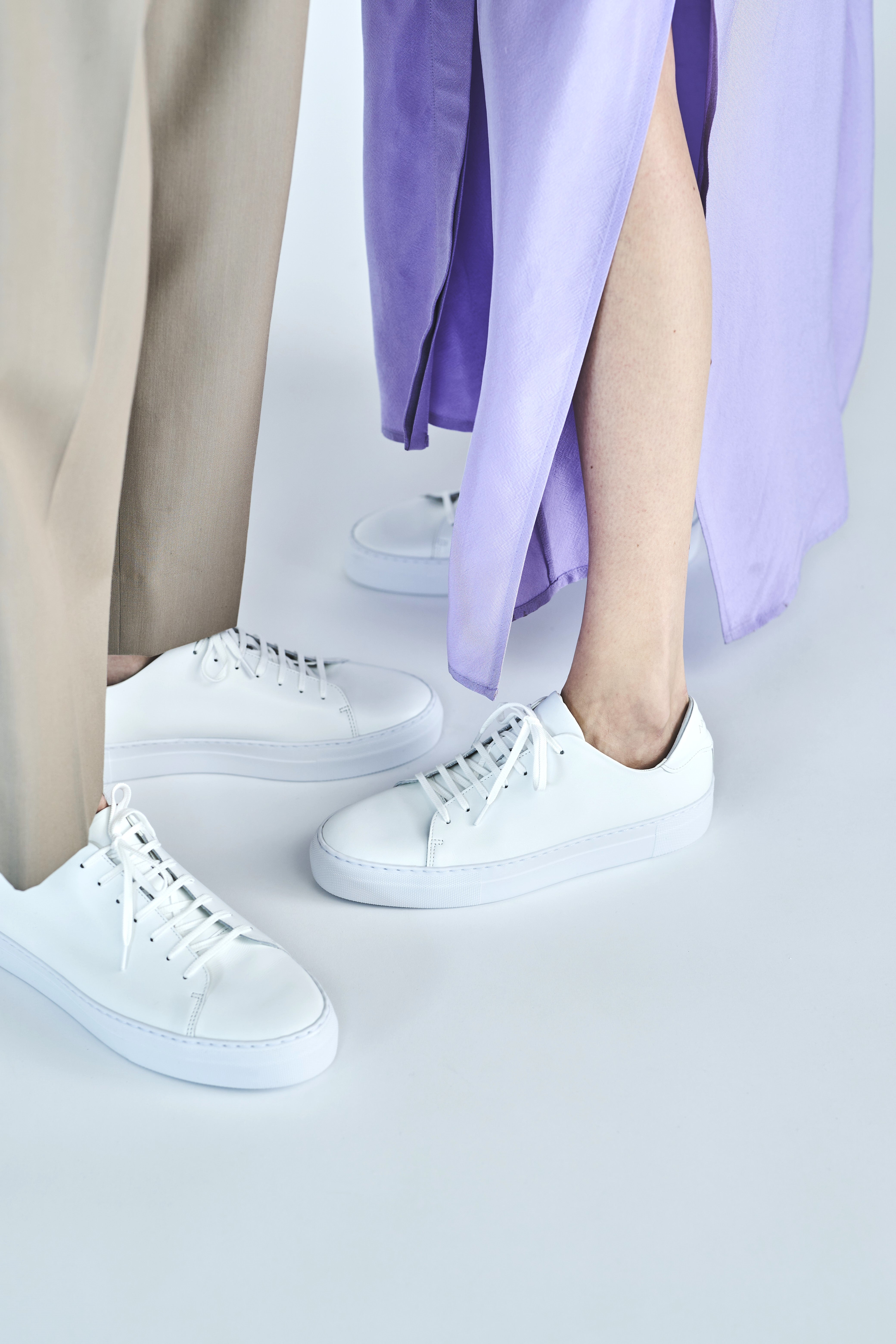 Leather sneaker Women BR7002EVA White