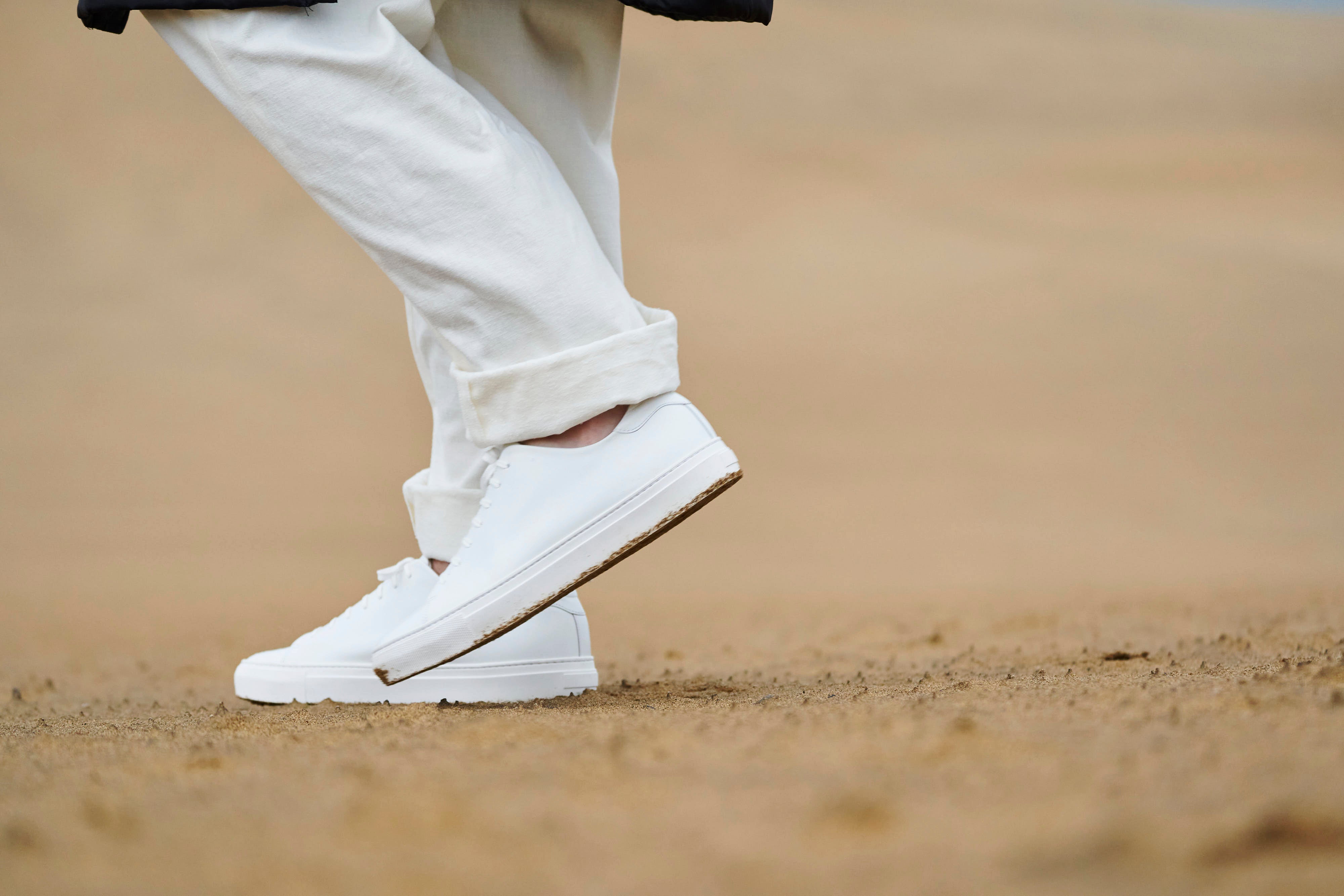 Leather sneakers Men BR5001 White