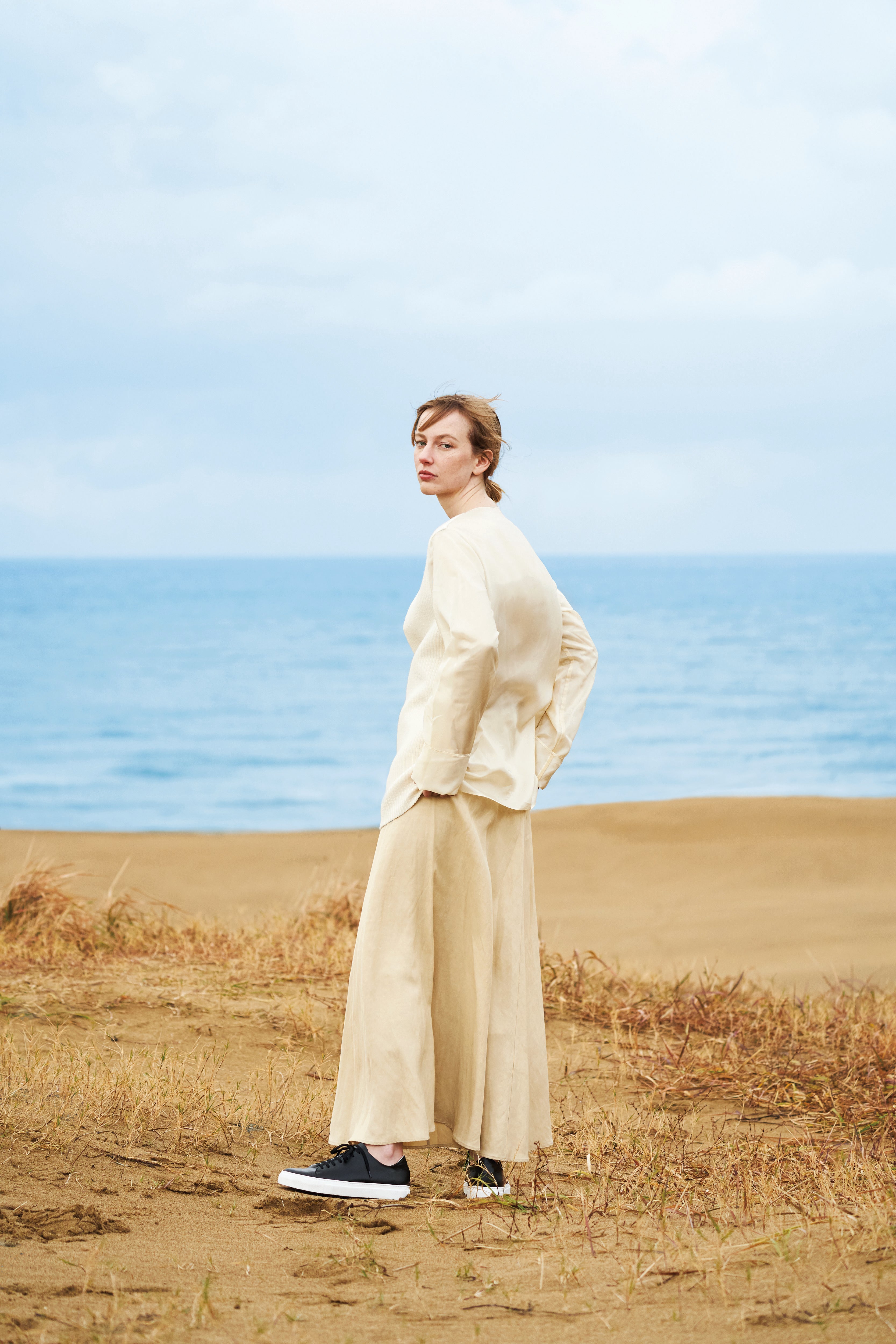 Leather sneaker Women BR5002 Black/White