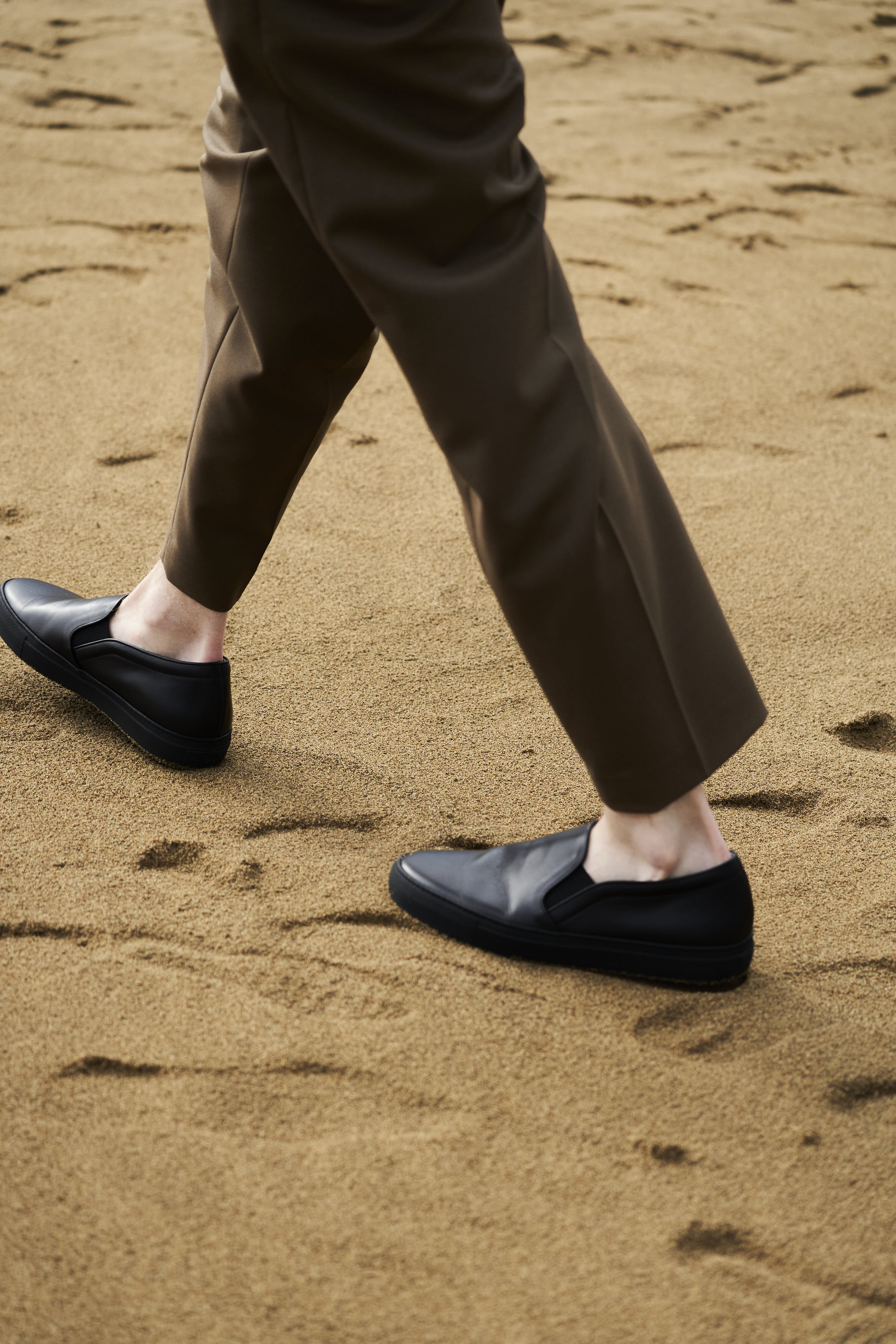 Leather sipp-on Men BR6001 Allblack