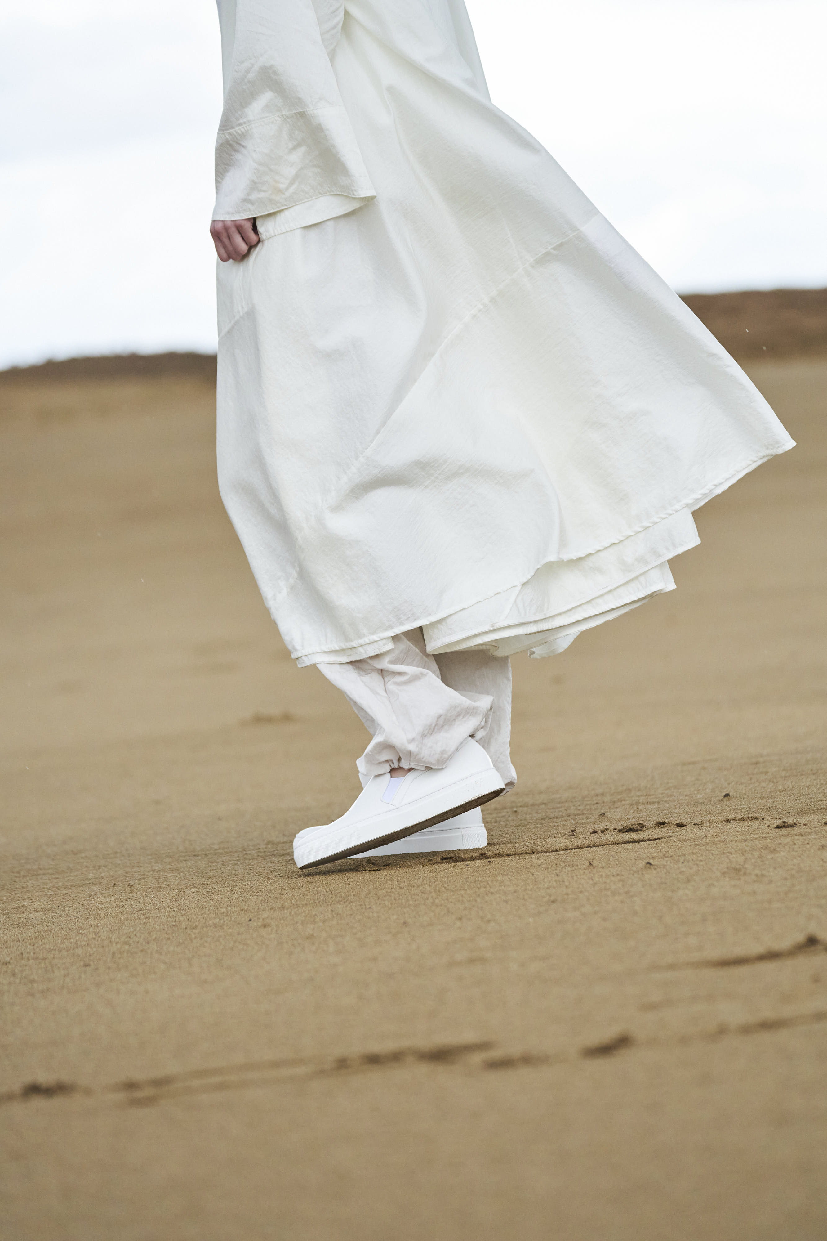 Leather slipp on Women BR6002 White