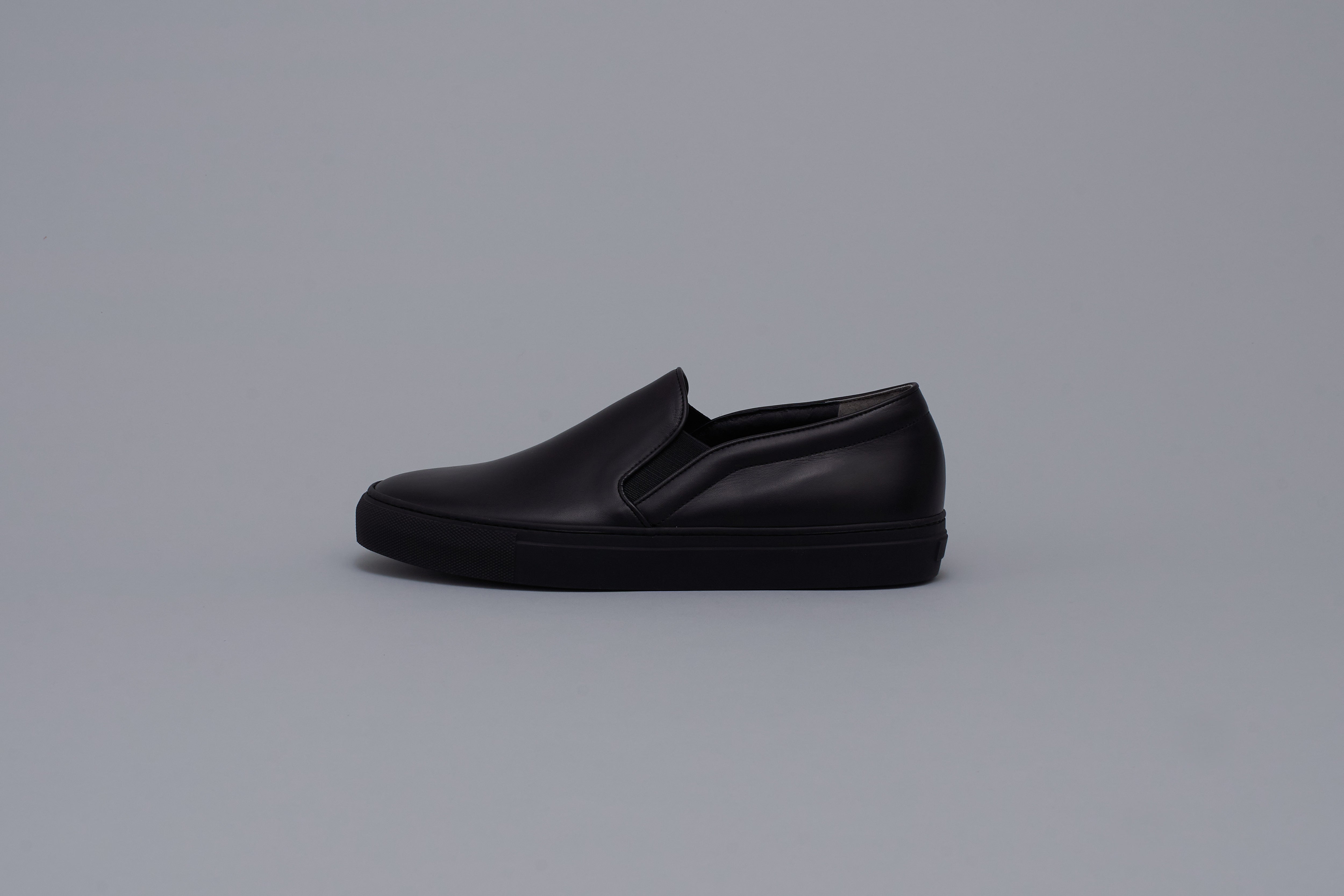 Leather sipp-on Men BR6001 Allblack