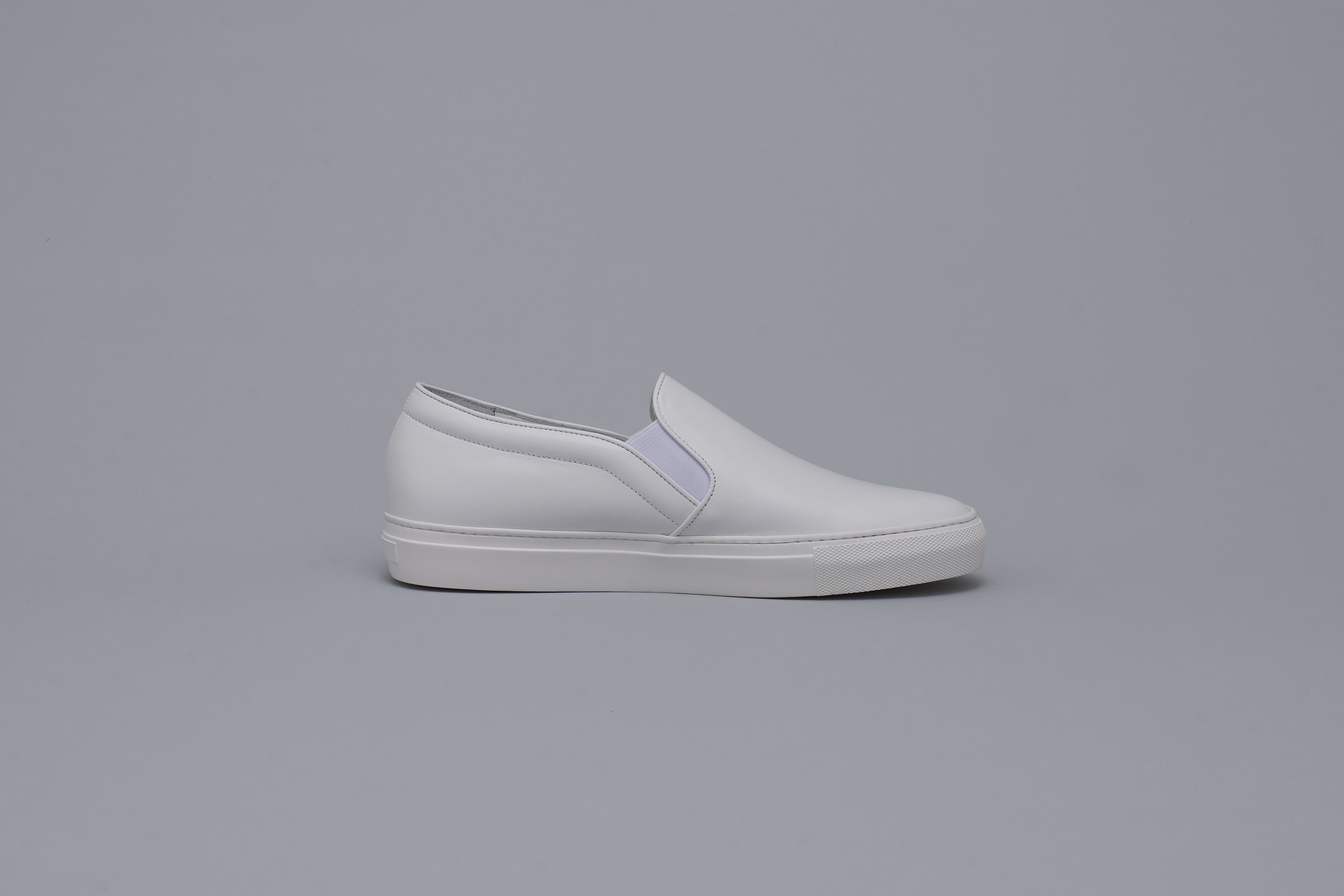 Leather sipp-on Men BR6001 White