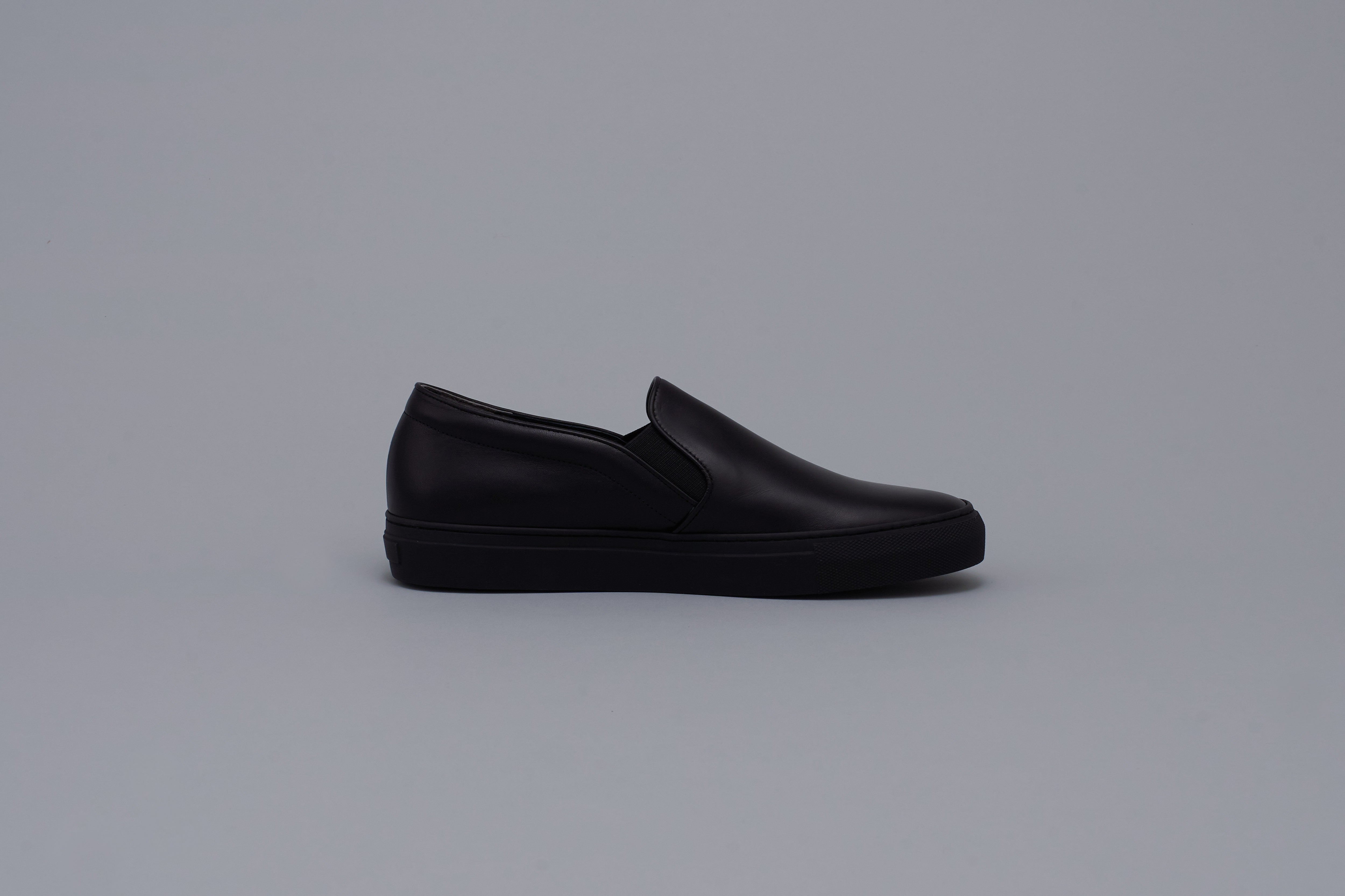 Leather sipp-on Men BR6001 Allblack