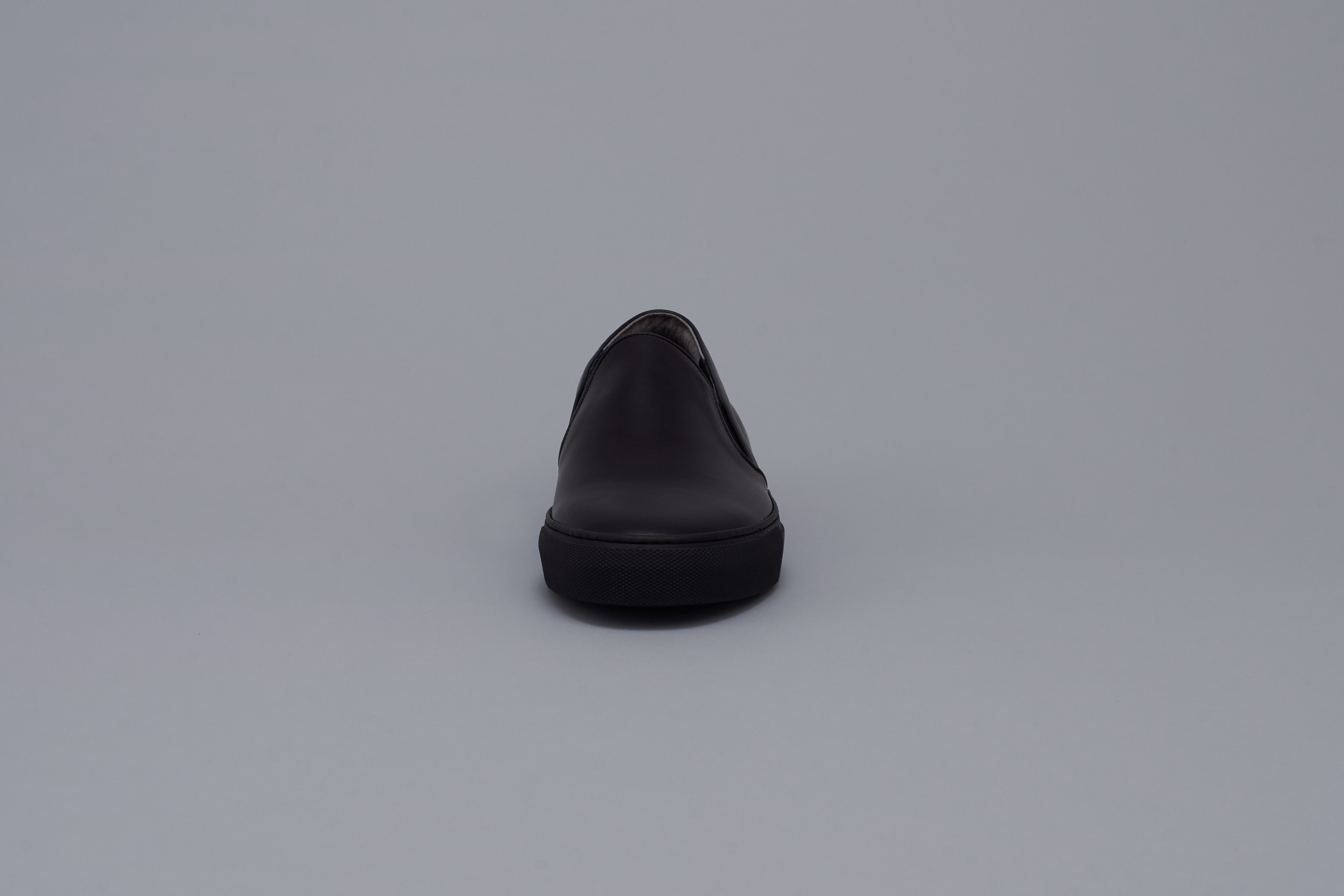 Leather sipp-on Men BR6001 Allblack