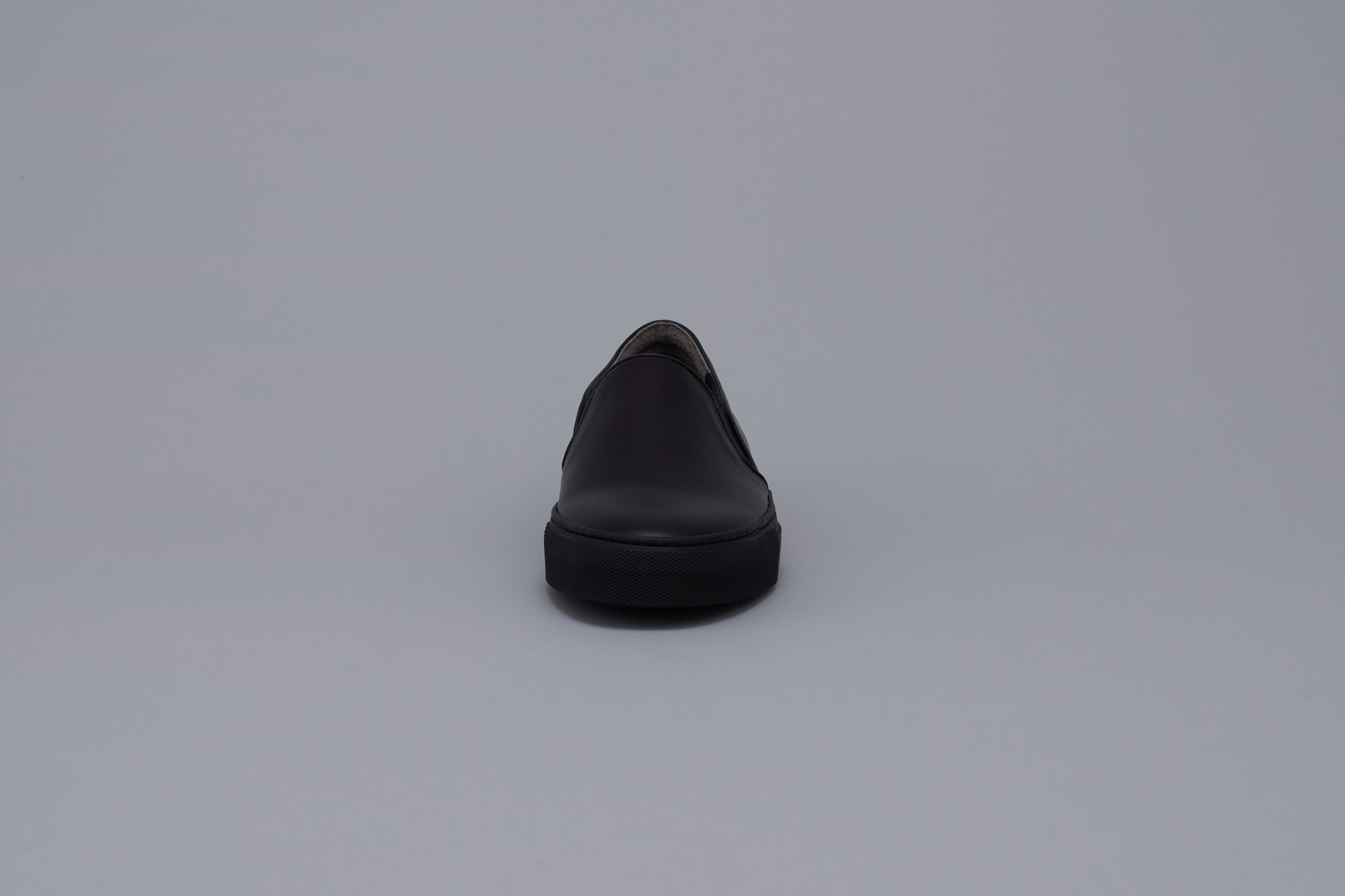 Leather slipp on Women BR6002 Allblack