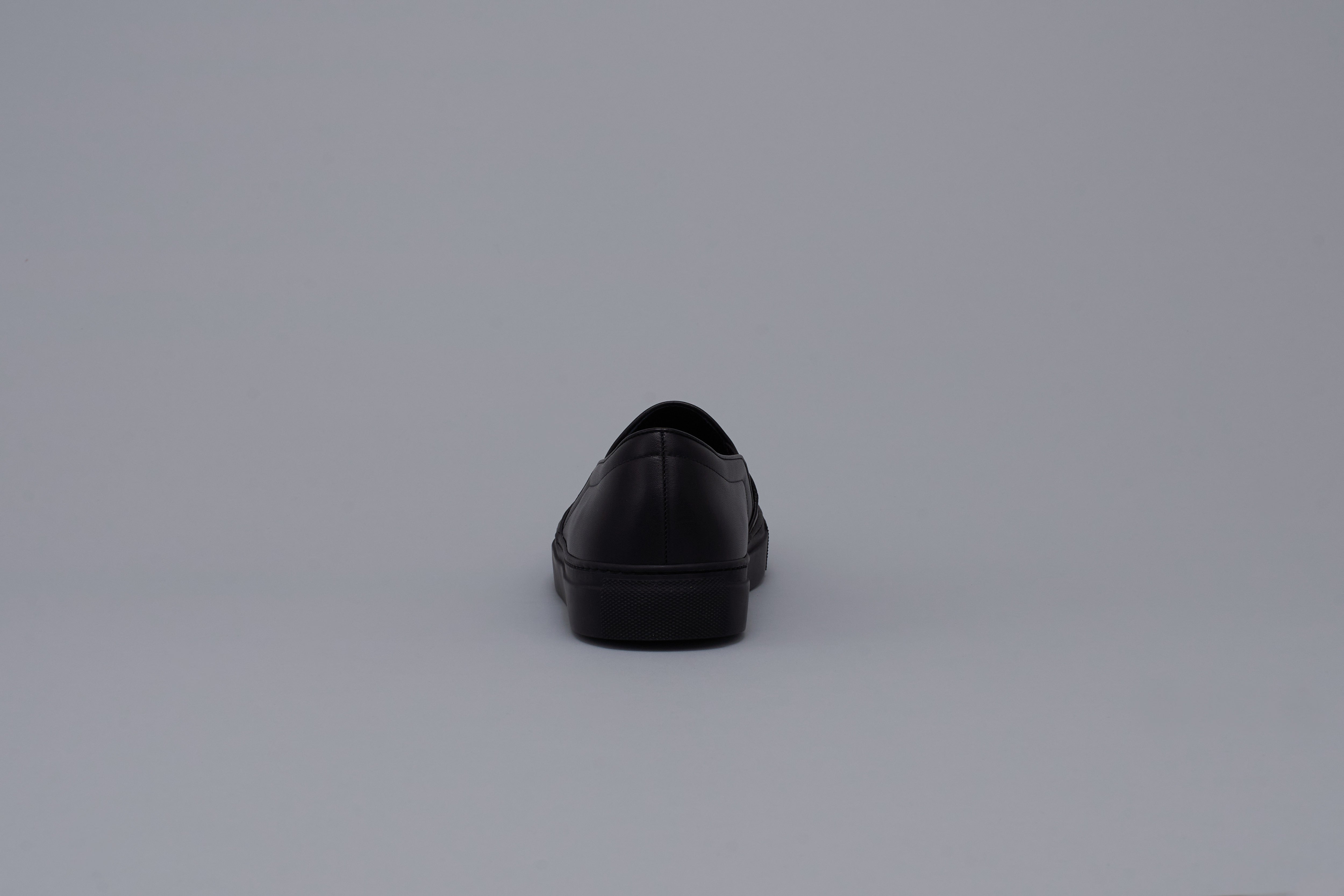 Leather slipp on Women BR6002 Allblack