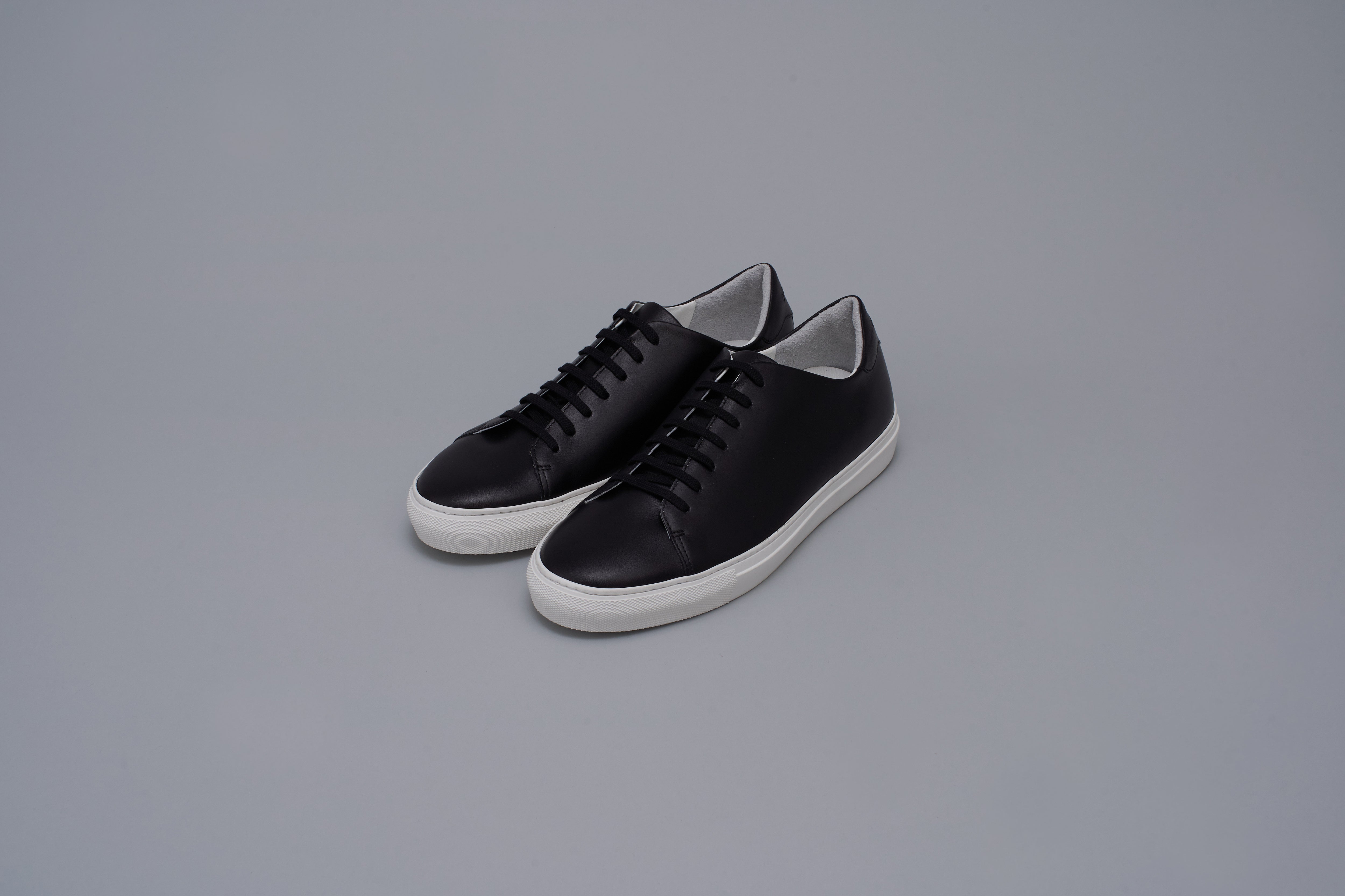 Leather sneakers Men BR5001 Black/White