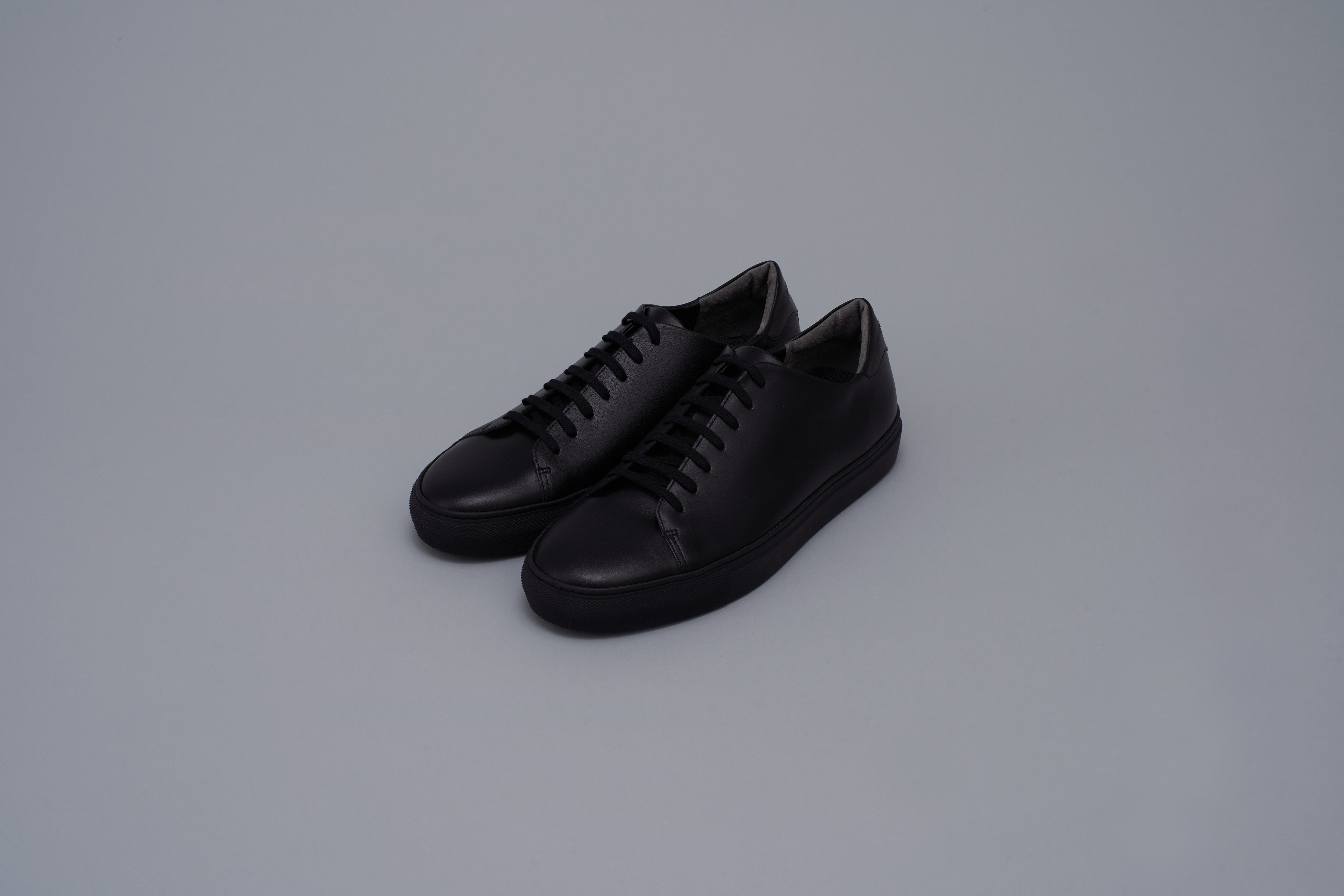 Leather sneakers Men BR5001 Allblack