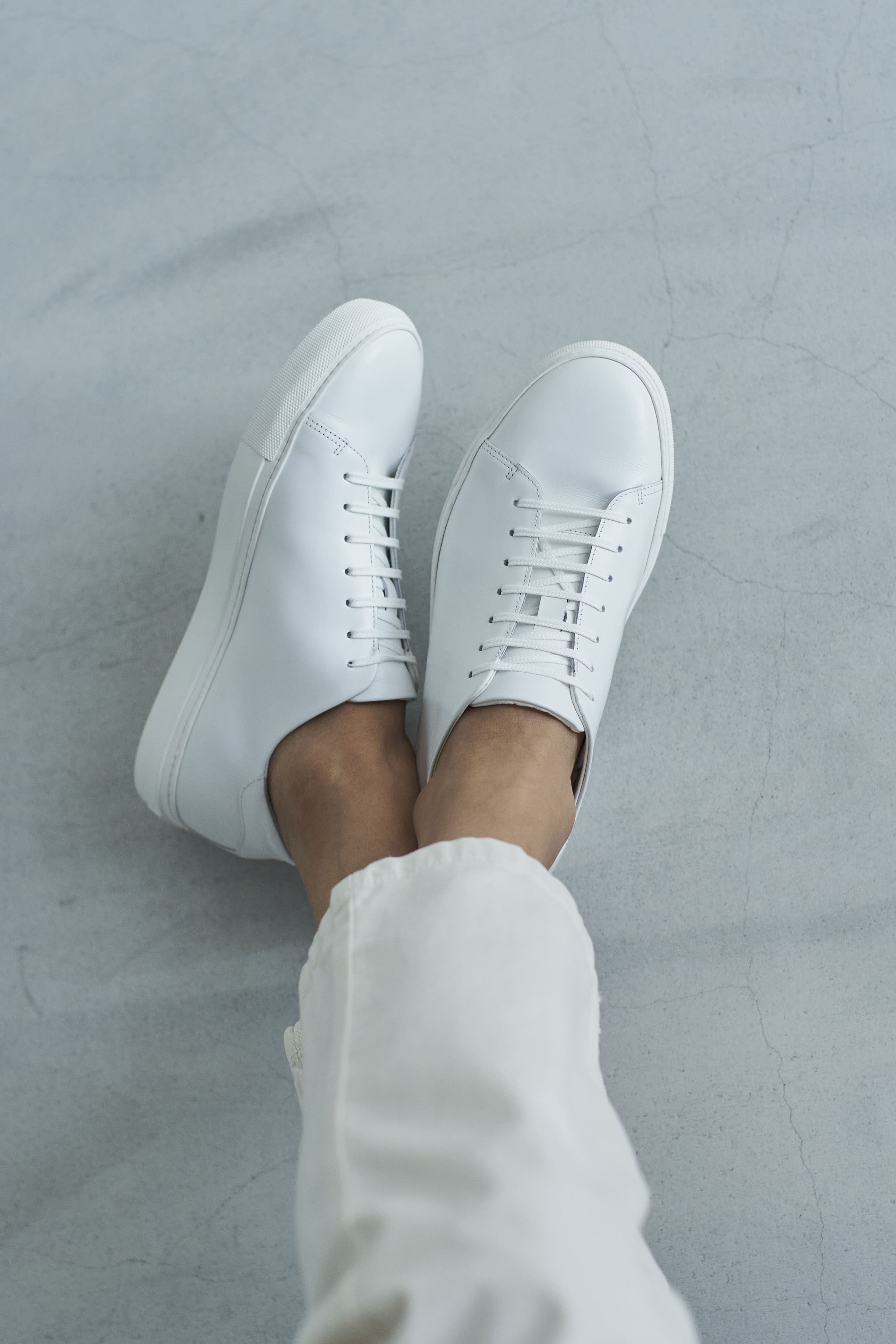 Leather sneakers Men BR5001 White