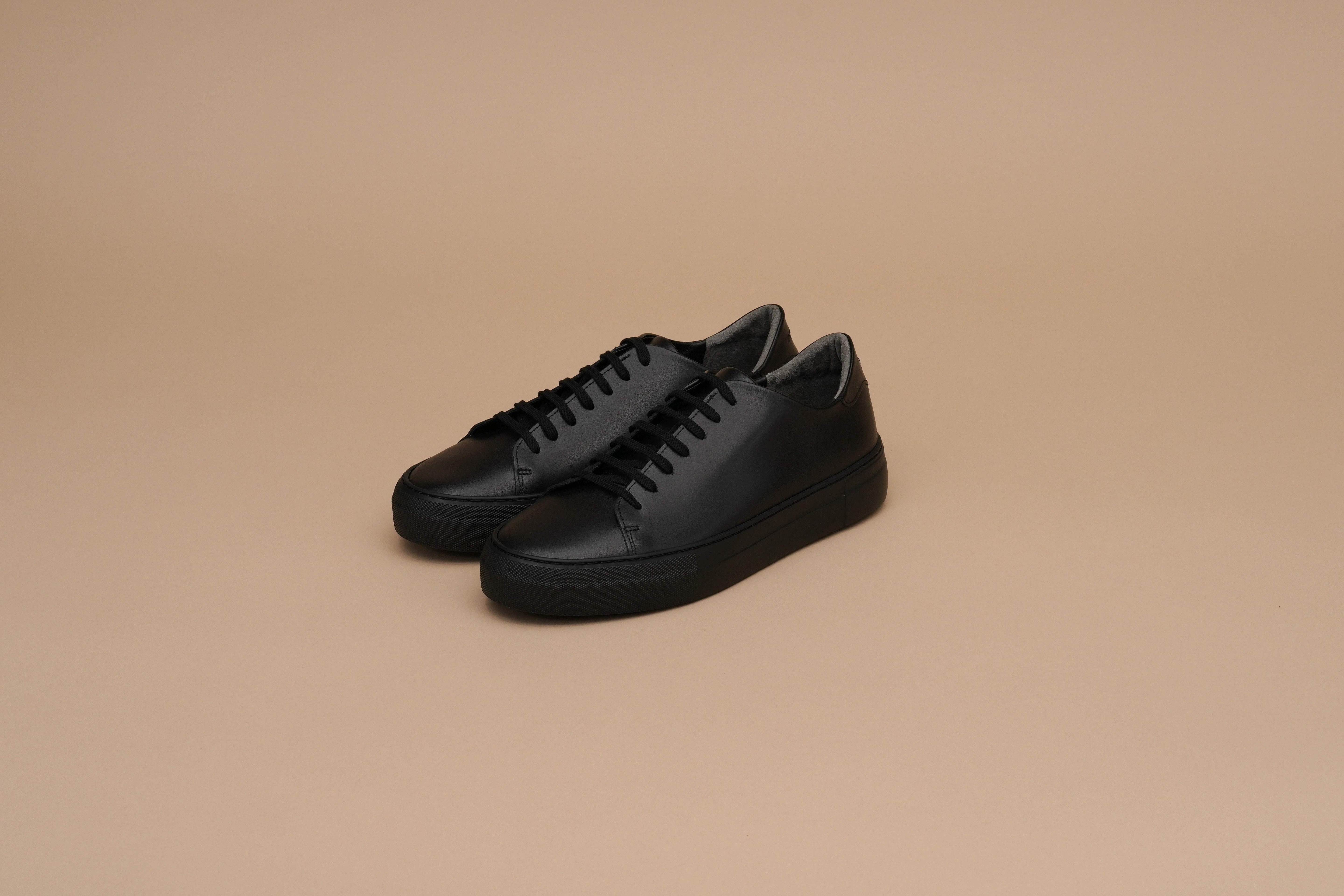 Leather sneakers Men BR7001EVA Allblack