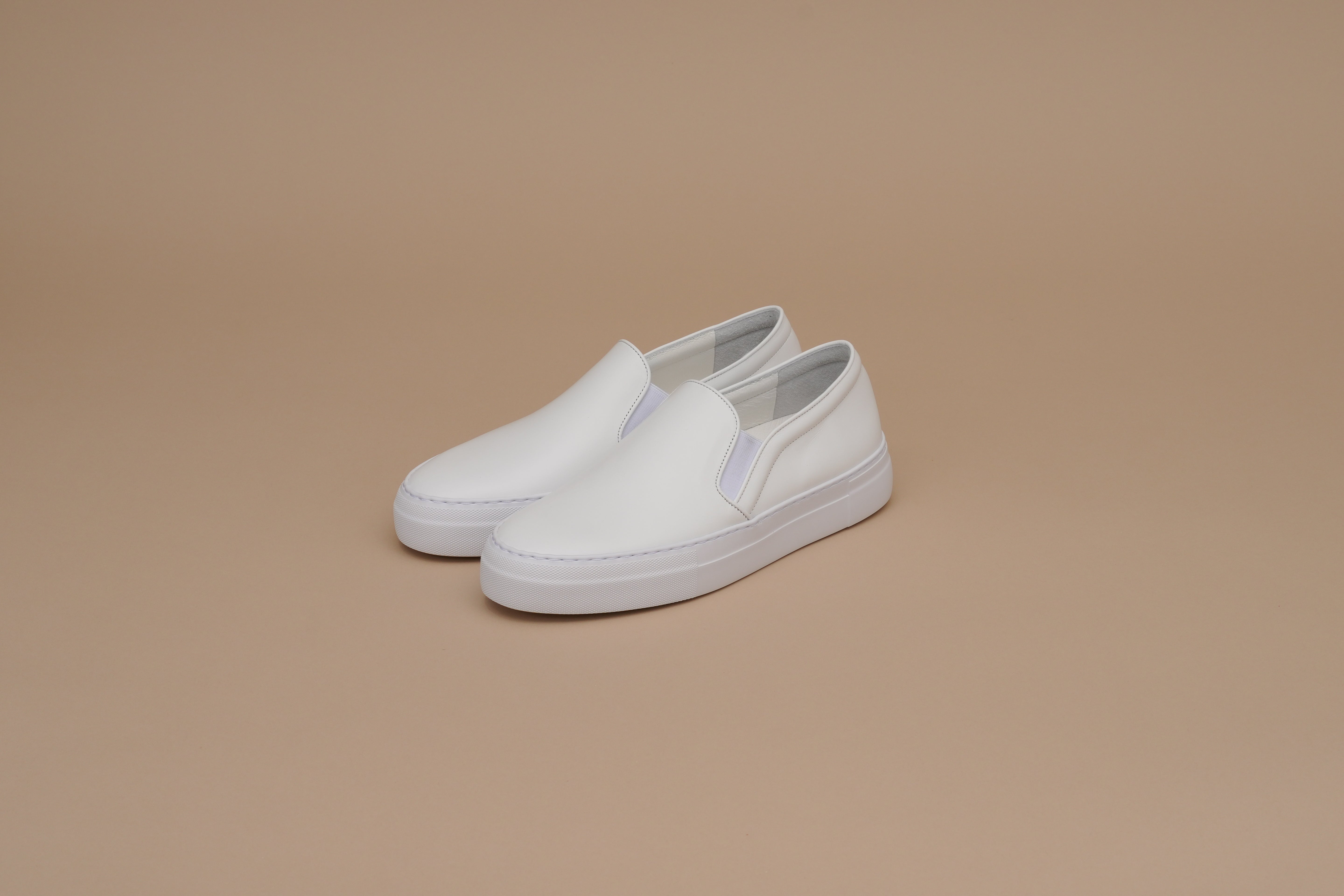 Leather slipp-on Men BR8001EVA White