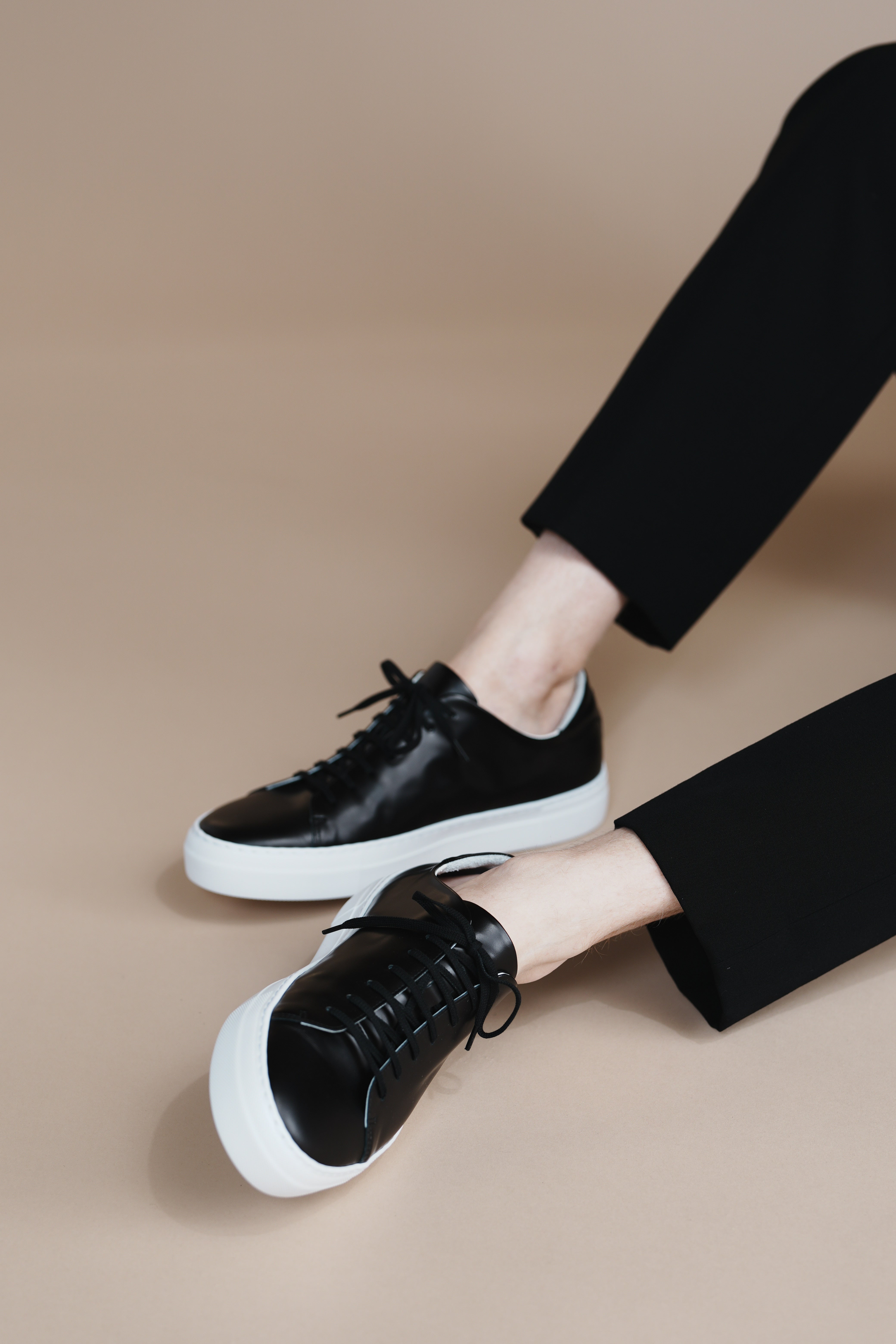 Leather sneakers Men BR7001EVA Black/White